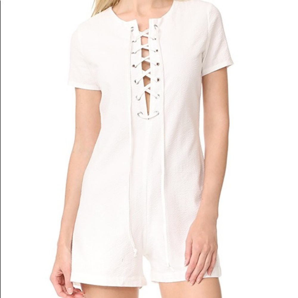 Solid & Striped Arabella Seersucker Jumpsuit - NWT